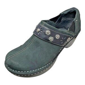Ariat ATS Westlake 15106 Dark Green Nubuck Slip On Clogs